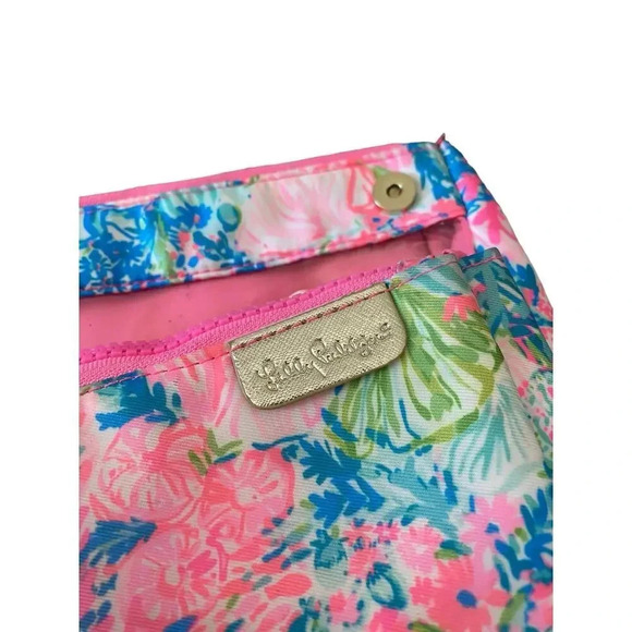 Lilly Pulitzer Fished My Wish Cosmetic Pouch Travel Zip Case - Picture 4 of 7